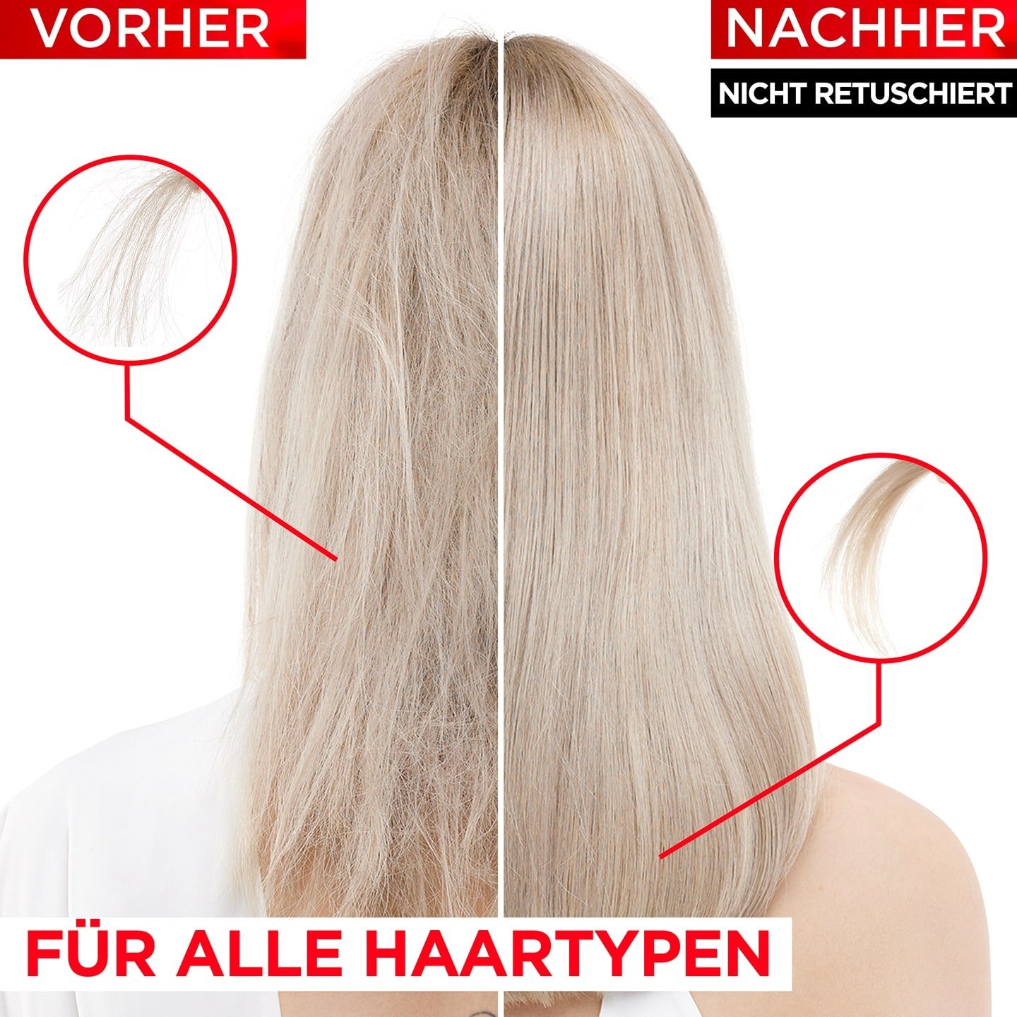 Loreal Elvital Bond Repair Pre-Shampoo Vorher Nachher